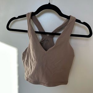 Alo yoga exercise cropped top; xs